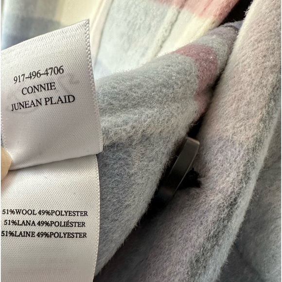 Rails Womens Connie Blue Wool Blend Collared Warm Wool Coat Outerwear NWT - Picture 6 of 11